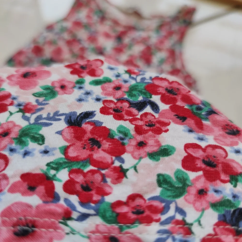 Oshkosh H&M 💜 2 Dress Floral Demim Eyelet Jumper